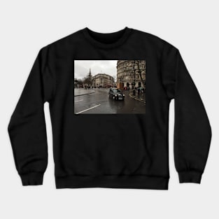 London Cab in the Rain Crewneck Sweatshirt